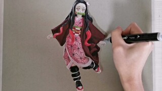 Menggambar: Perlengkapan Menggambar Nezuko (Demon Slayer)