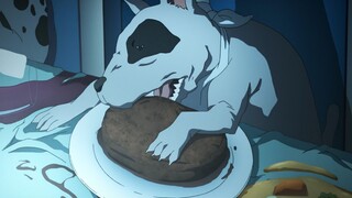 [Monster Fish] Feeding steak to the dog and eating instant noodles himself, the man abandoned his wi