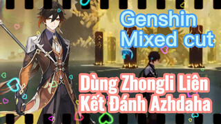 Dùng Zhongli Liên Kết Đánh Azhdaha [Genshin, Cắt Ghép]