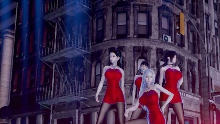 [HS2/MMD] Proud Girl Metaverse Girl Group "Killer Lady" Versi Gaun Merah