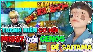 NOXUSS FREE FIRE | THANH NIÊN CƠ HỘI GENOS SIÊU ĐẸP QUẨY RANK THƯỜNG CỰC GẮT VỚI M1887 ONE PUNCH MAN