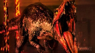Starving Baryonyx attacks! | Lava Fight | Jurassic World: Fallen Kingdom | CLIP