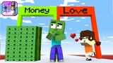Monster School: Love curse challenge - Money vs Love | Minecraft Animation