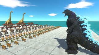 Godzilla Destroy Armies - Animal Revolt Battle Simulator