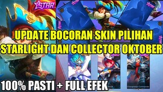 UPDATE BOCORAN SKIN STARLIGHT PILIHAN OKTOBER DAN SKIN COLLECTOR HARLEY!!! FULL EFEK - MLBB