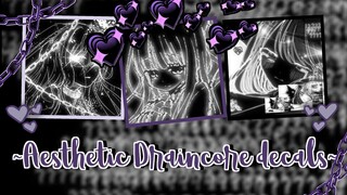 Aesthetic Draincore Anime Icon decals/decal Ids (For Roblox Royale high Journal・﹏・)