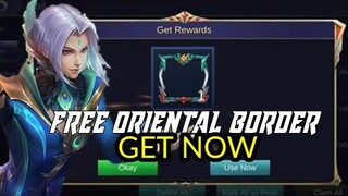 FREE AVATAR BORDER ORIENTAL FIGHTERS 2019 |Mobile Legends