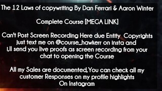 The 12 Laws of copywriting By Dan Ferrari & Aaron Winter course download