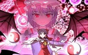 Touhou 3D Shoot 'em up game between Reimu and Remilia