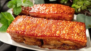 Bí Quyết làm HEO QUAY DA GIÒN bằng nồi chiên không dầu, đến hôm sau vẫn còn giòn | Crispy Pork Belly