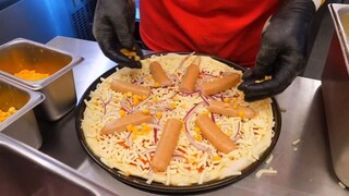 Korea Street Food || " Pizza Super enak dan Lembut dengan Berbagai Toping Yang unik dan menarik "