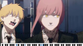 [Chainsaw Man / Piano] OP Sắp xếp Piano Super Burning (Phiên bản đầy đủ) "KICK BACK"