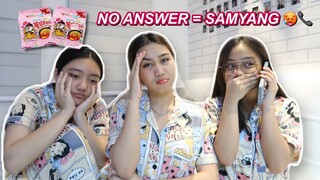 eating SAMYANG everytime a friend doesn’t answer 🥵| Denise Julia