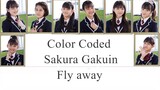 Sakura Gakuin さくら学院 Fly away [color coded lyrics ROMAJI] (2020)