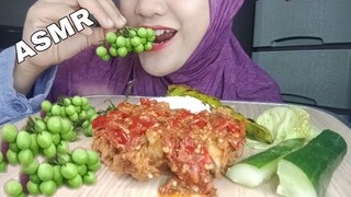 ASMR AYAM GEPREK | PEA EGGPLAN | PETE GORENG COLLAB WITH YashEat - ASMR