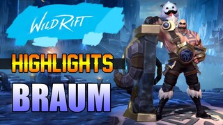 BRAUM HIGHLIGHTS - WILD RIFT CLOSED BETA