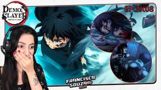 Demon slayer (kimetsu no yaiba) react ep 8 temp 3 | TOKITO CONTRA GYOKKO! TOKITO É INCRÍVEL!!!