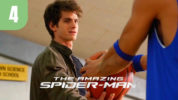 Peter Parker vs Flash - Basketball Scene - The Amazing Spiderman (2012) Movie Clip HD Part 4