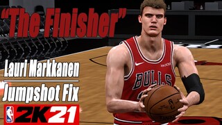 Lauri Markkanen Jumpshot Fix NBA2K21 with Side-by-Side Comparison