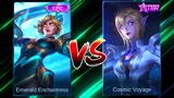 Eudora Cosmic Voyage VS Emerald Enchantress MLBB Comparison