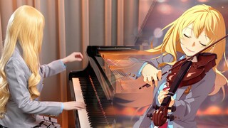 [เมษายนมาโดยไม่มีเธอ] เพลงรักสองหัวใจ ED2 เปียโน "ส้ม" เล่นเปียโนของรู