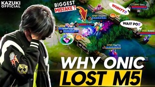 WHY ONIC ID LOST BECAUSE OF KAIRI IN M5 | ONIC ID'S MISTAKES REVEALED