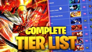 BEST UNITS!!! COMPLETE TIER LIST (ARENA, NWT, ABYSS, FG) March 2021 in Naruto X Boruto Ninja Tribes