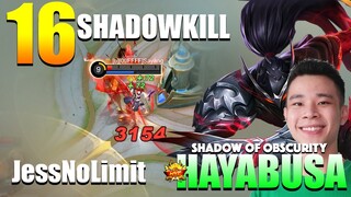 Indonesian Legendary Assassin! Aggressive Gameplay | Hayabusa Gameplay By JessNoLimit ~ MLBB