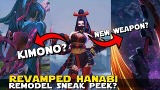 REVAMPED HANABI NEW LOOK SNEAK PEEK?! | MORE CLOTHING LESS REVEALING DESIGN? | MOBILE LEGENDS