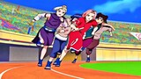 Sakura vs Ino Running Race funny moments