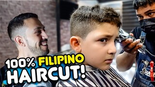 I Paid ??₱ ONLY?? For this Filipino HAIRCUT (Amazing Skills!) 😍🇵🇭