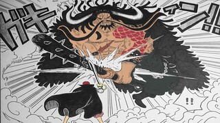 BENTROKAN HAKI SHANKS VS KAIDO FULL FIGHT !!! - ONE PIECE MANGA FANART SUB INDO