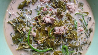 แกงกะทิยอดมะกอก (สูตรคุณพ่อ) เมนูง่ายๆ ทำเองที่บ้าน Hog plum leaves in coconut milk soup | Thai Food