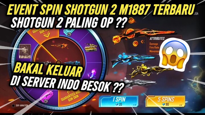 INFO KULGAR❗SHOTGUN 2 M1887 TERBARU RILIS BESOK DI EVENT WEBSITE SPIN FREEFIRE !!