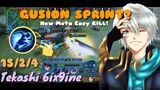 Gusion Sprint (NEW META EASY KILL) I GUSION GAMEPLAY AND BUILD I BY TEKASHI 6IX9INE