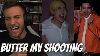 I CANT 😂🤣 Butter' MV Shooting Sketch [EPISODE] BTS (방탄소년단)  - REACTION