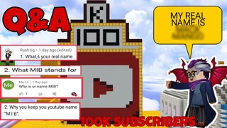 🔴100K SUBSCRIBERS Q&A CELEBRATION!💕 IN SKYBLOCK BLOCKMAN GO