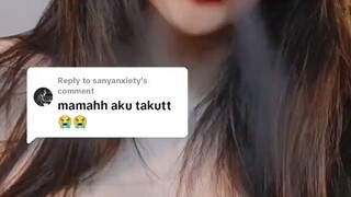 “Mamah aku takut 😭😭”