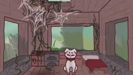 what the dog doing