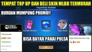 TEMPAT TOP UP DAN BELI SKIN MOBILE LEGENDS TERBMURAH!! BISA BAYAR PAKAI PULSA 100% AMAN