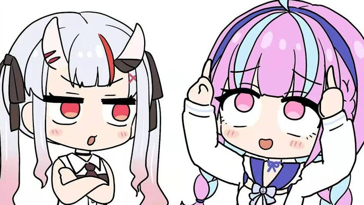 [Daging Tulisan Tangan/Dimasak] Ayo! Tirulah Ayame Akua! 【Osora Subaru/Minato Aqua/Hyakki Ayame/Holo