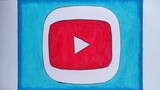Menggambar logo youtube || Cara menggambar dan mewarnai yang sangat mudah