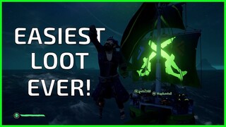 Sinking A Reaper Boat In Our First 5 Mins On The Server - Sea of Thieves