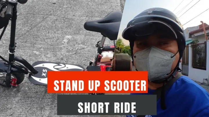 Short Ride With China Ped X5 Stand Up Scooter 63cc (71cc) 2Stroke Huasheng Engine| INSTA GO 2 CAMERA