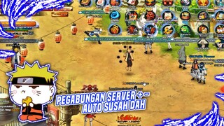 Pegabungan server Auto susah dah - Naruto Online