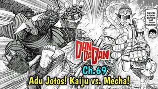 Kinta, dengan evolusi mecha barunya, berhasil membalas serangan kaiju (baku hantam)