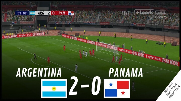 ARGENTINA vs. PANAMA [2-0] • HIGHLIGHTS | VideoGame Simulation & Recreation