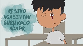 KETIKA TEMEN NGASIH TAU GURU KALO ADA PR - ANIMASI LUCU KOCAK