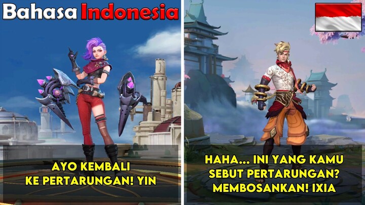 Percakapan Khusus Hero Ixia Mobile Legend