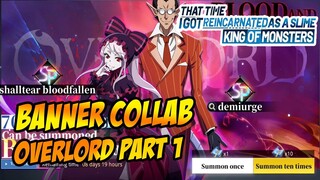 BANNER COLLAB OVERLORD PART 1 SHALTEAR BLOODFALLEN & DEMIURGE  - TENSURA : KING OF MONSTER INDONESIA